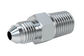 Steel 37 Degree Flared Tube Fitting Adapter for 1/4" Tube OD X 1/4" NPTF Male Pipe..