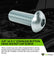 Zinc-Plated Stl Button Head Socket Cap Screw 3/8"-16 Thread, 1" Length