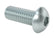 Zinc-Plated Stl Button Head Socket Cap Screw 3/8"-16 Thread, 1" Length