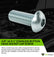 Zinc-Plated Stl Button Head Socket Cap Screw 3/8"-16 Thread, 1" Length