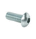 Zinc-Plated Stl Button Head Socket Cap Screw 3/8"-16 Thread, 1" Length