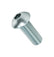 Zinc-Plated Stl Button Head Socket Cap Screw 3/8"-16 Thread, 1" Length