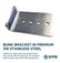 Stainless Steel Trailer Bunk Bracket, 8"