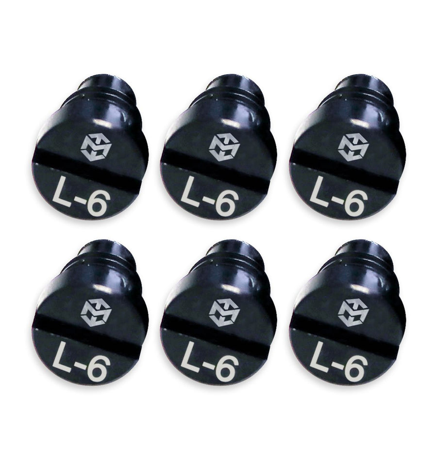 SET (6) Pins "L" Body - 6mm