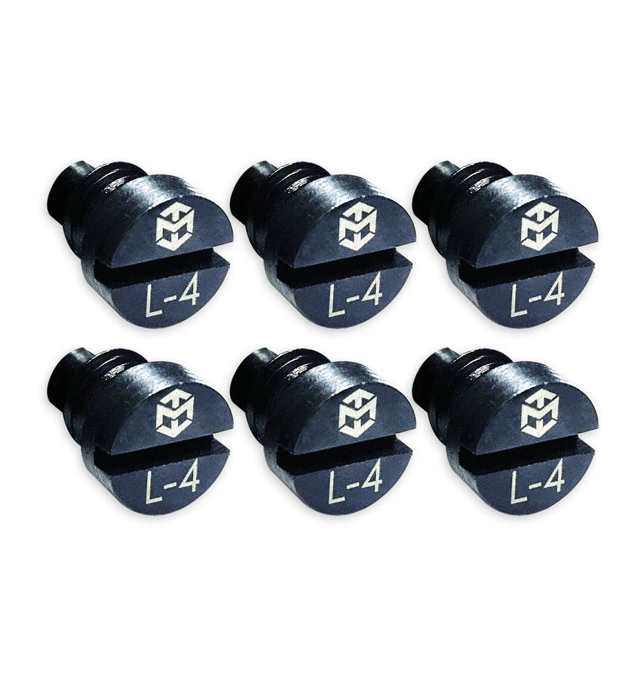 SET (6) Pins "L" Body - 4mm