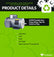 12GPM Portable Gear Pump Motor, 1hp, No switch or plug