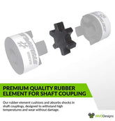 Rubber Element for Shaft Coupling
