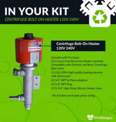 Centrifuge Bolt-On Heater 120V/240V
