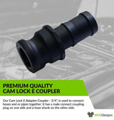 Cam Lock E Coupler - 3/4"