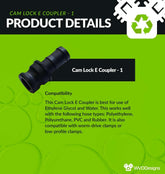 Cam Lock E Coupler - 1"