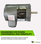 Motor Custom 1/3hp, 6000rpm, 3 Phase