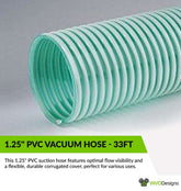 33ft PVC Vacuum Hose 1.25"