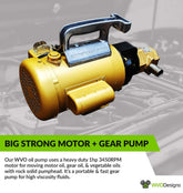 25gpm Portable Oil Transfer Gear Pump with 1hp motor