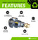 12gpm Oil Transfer Gear Pump 1hp motor 3 PHASE