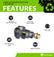 12gpm Oil Transfer Gear Pump 1.5hp motor