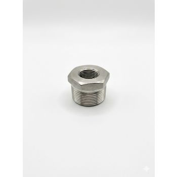 Stainless Stl, 3/4" Malex1/4" Fem Hex Bushing, 150PSI..