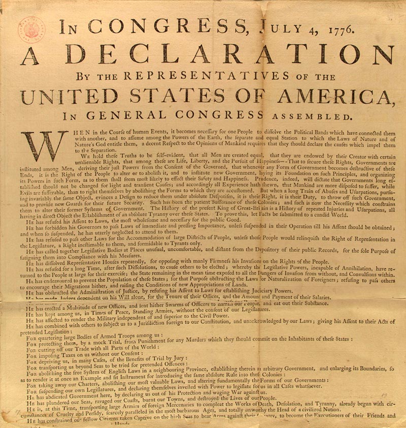 A Declaration of Independence   