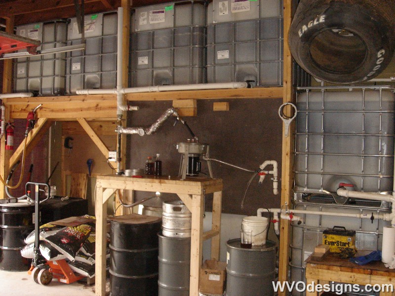 WVO Centrifuge Tote Setup